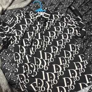 Dior Monochrome Logo Print Shirt